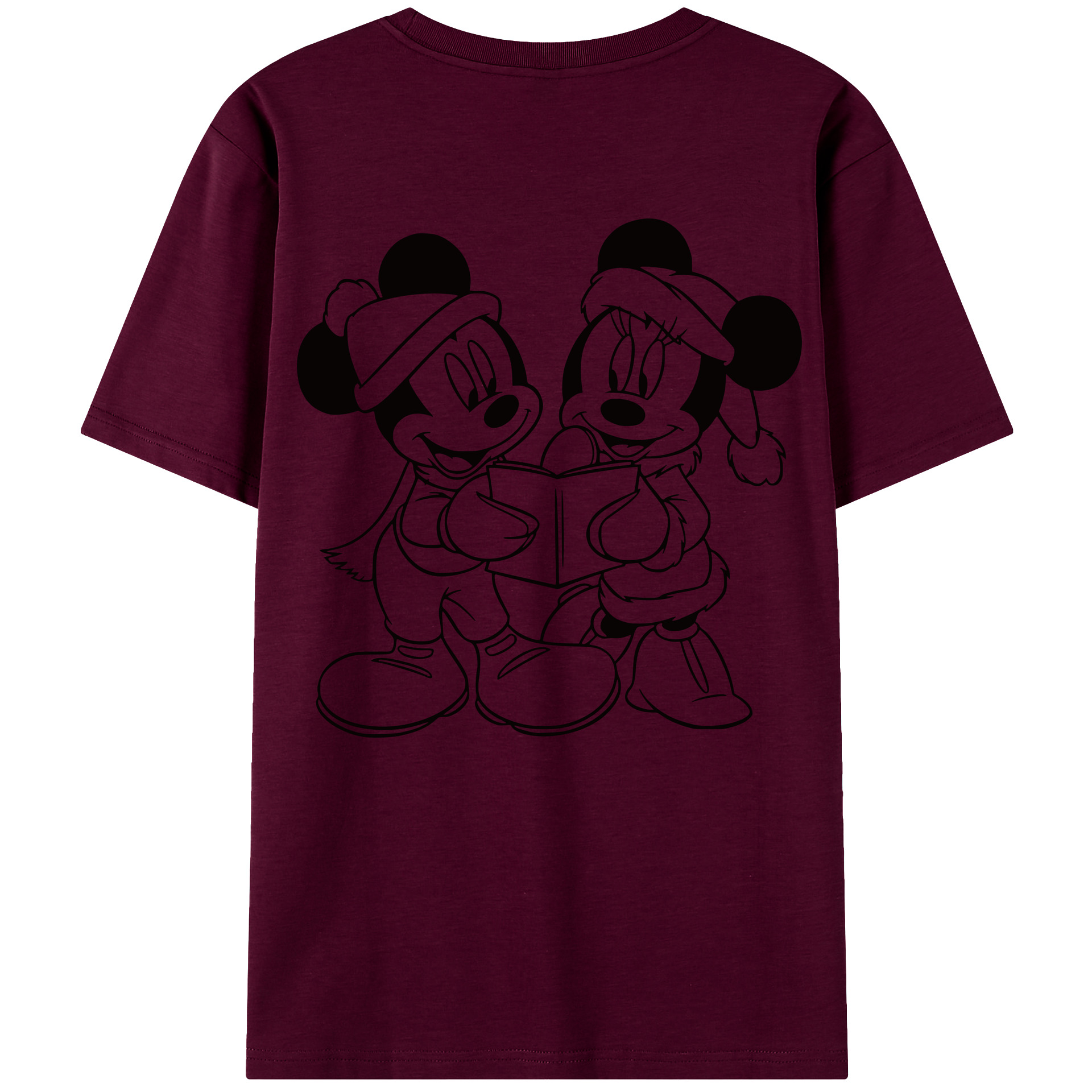 （画像用） ミッキーマウス Mickey Mouse レディース半袖Tシャツ(バックプリント)